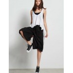 5shw Bdtk 1231-907404-00100 Zip Culotte White - black/white